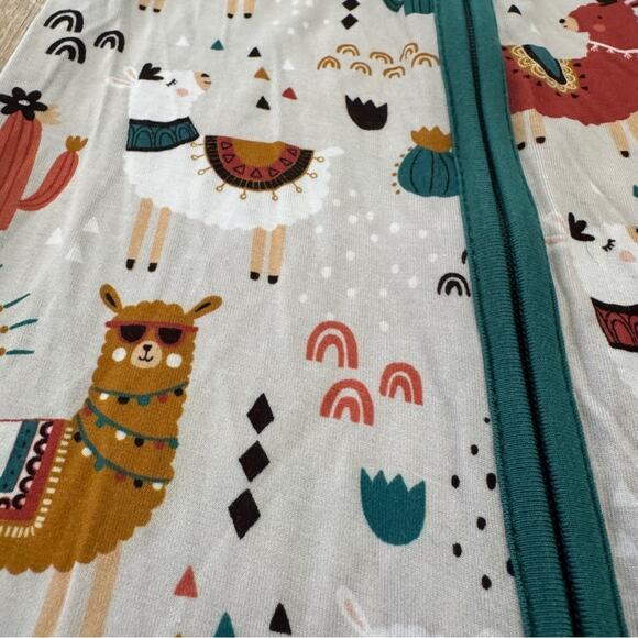 Little Sleepies Llama Love Zippy Pajamas Bamboo Size 18-24 Months - Picture 4 of 7